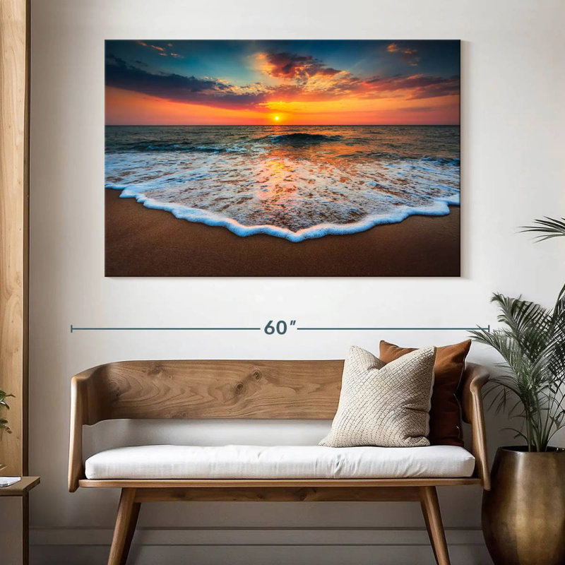 Gillard Sunrise Sea Waves, H 34 po x l 51 po