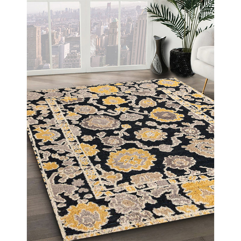 Tapis abstrait moderne 4319 Dailee, Rond 8 pi