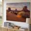 Toile «A Breathtake Desert Landscape At Sunset», art mural majestueux avec buttes de grès et art texturé sur toile Mesas-1565465719