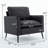 Cat Paw Leather Upholstered Sofa 2PC,Nordic Retro Light Luxury Living Room Balcony Bedroom Single Casual Sofa Chair-1720099469