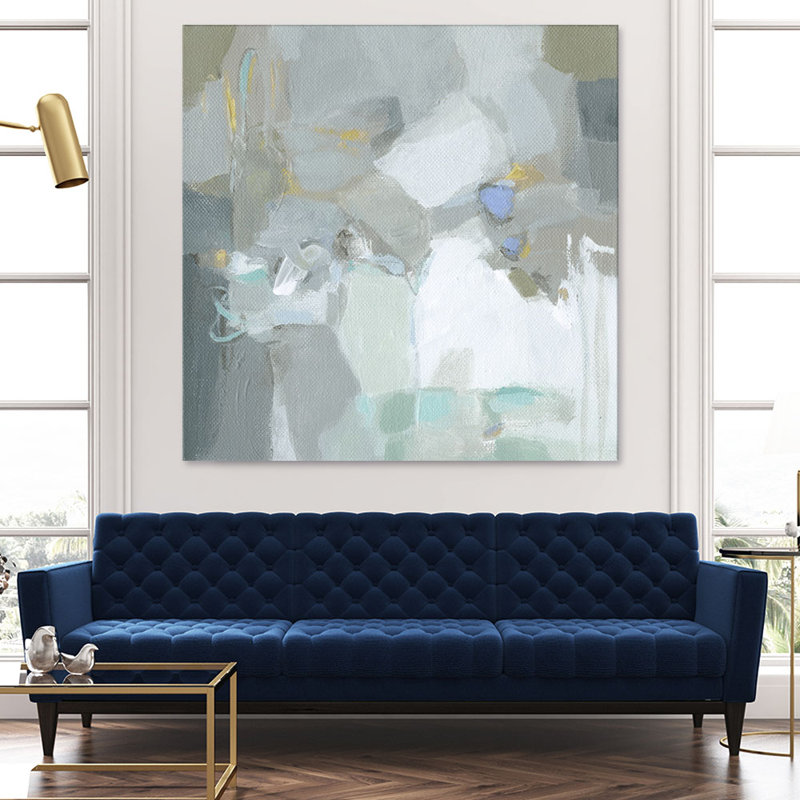 Reproduction d’art sur toile, "givré flakes" par Christina long-sans cadre, H 72 po x l 72 po x P 1,5 po