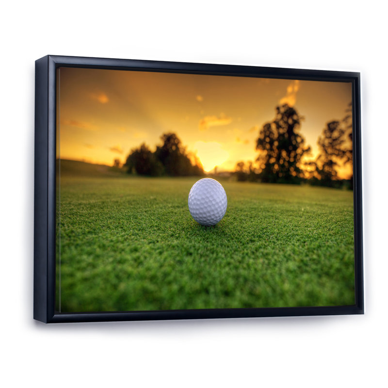 Sunrise At The Golf Course III - Art mural moderne sur toile