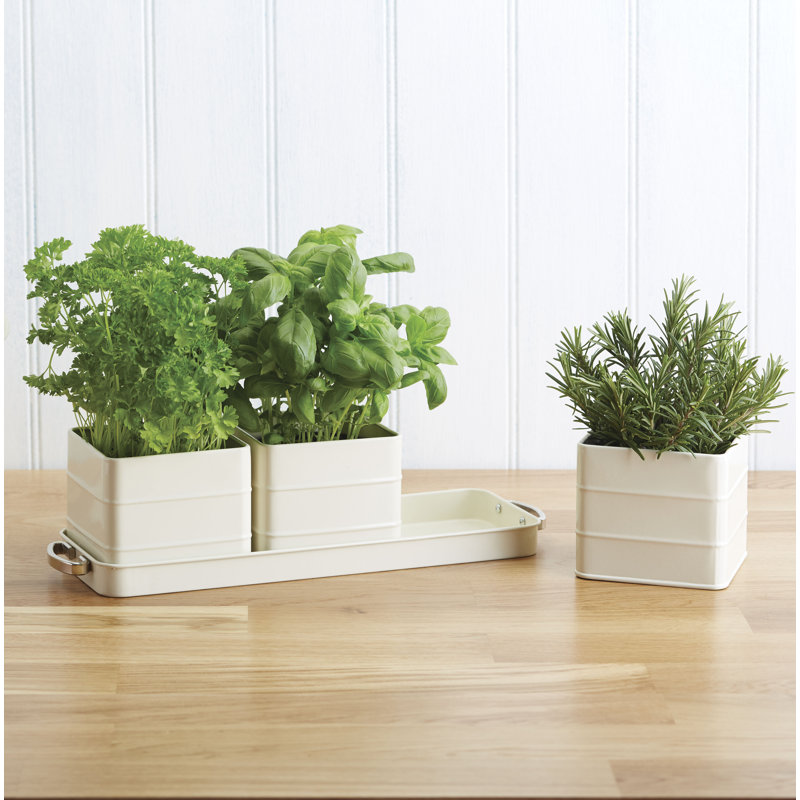 3 Piece Metal Window Box Planter Set