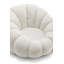 Mirielle Perse Teddy Boucle Swivel Accent Chair with Footstool-873418897