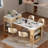 Kitchen Island With Extendable Dining Table, Double-sided Storage, 2 Drawers, Power Outlet-1374276036-1374276033