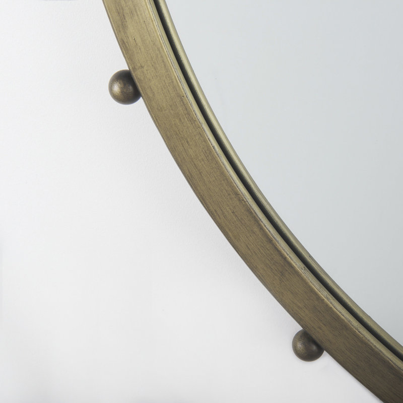 Miroir Weston, 37,6 po x 37,6 po, Doré