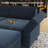 Upholstered Modular Sofa Sectional With Ottoman-1391795214