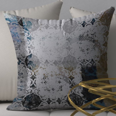 Exquisite Diamond Square Pillow Cover & Insert