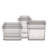 Zip Top Reusable Food Storage Bags | Full Set of 8 [Gray]  | Microwave, Dishwasher and Freezer Safe-1292510584