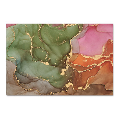 «Mauve et vert», reproduction d'art sur toile