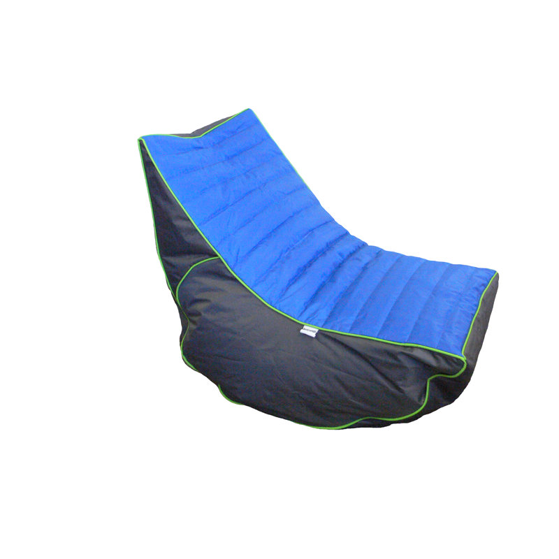 Petit fauteuil à billes pour l'extérieur, Polyester bleu