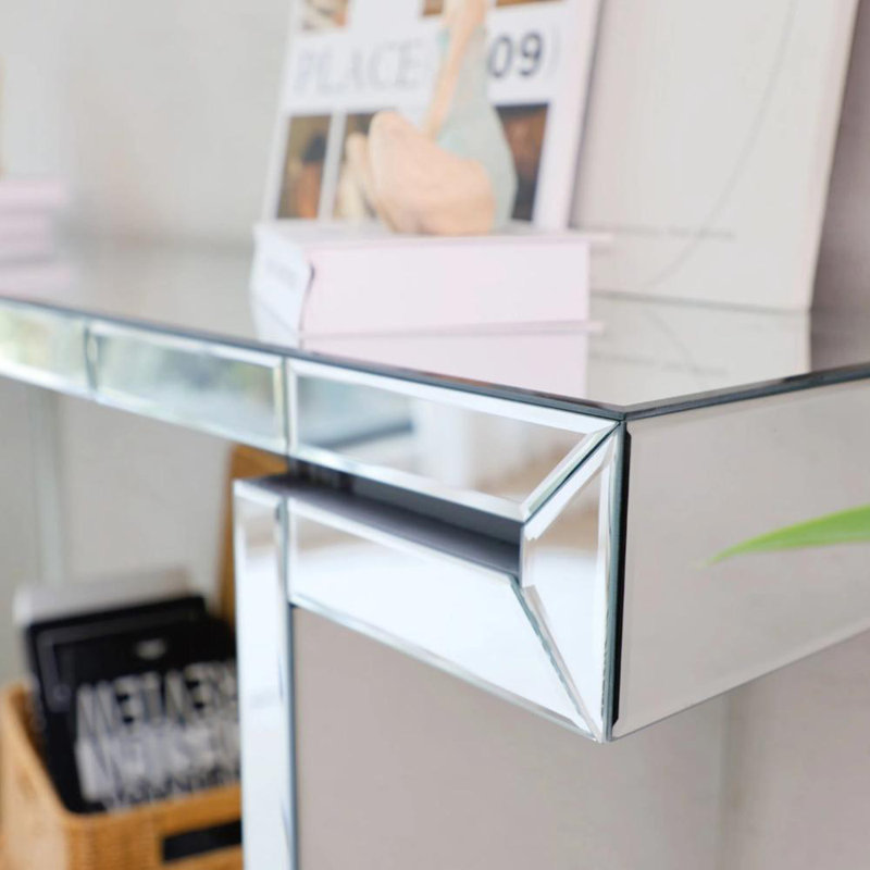 60 Inches Mirror Console Table
