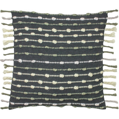 Dhadit Striped Square Throw Cushion Cover