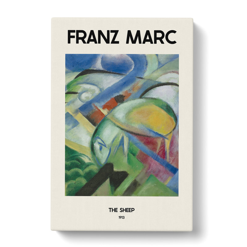 The Sheep by Franz Marc - Wrapped Canvas, 50cm H x 35cm W x 3cm D
