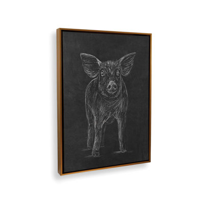 «Farm to Walls Pig» par Kamdon Kreations, reproduction d'art