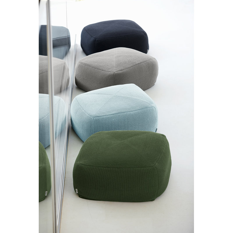 Divine Outdoor Pouf, Turquoise