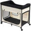 Lit pour chien surélevé surélevé, lit superposé pliable pour chien avec tissu Oxford 600D et velours néerlandais, lit surélevé portatif avec roues, sacs de rangement latéraux et sac de transport pour chats et chiens, très grand, beige-1139516612