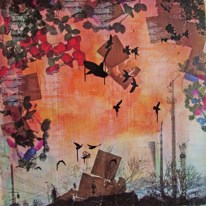 « west wind » par tracy silva barbosa, reproduction d’art sur toile tendue, 40 po x 40 po
