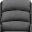 Chaise berçante Fabien en tissu gris