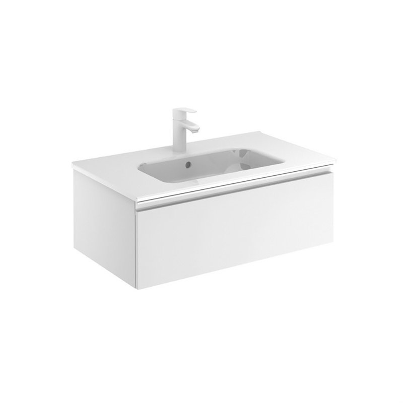 Ensemble de meuble-lavabo simple 32 po Rosswell, Blanc brillant