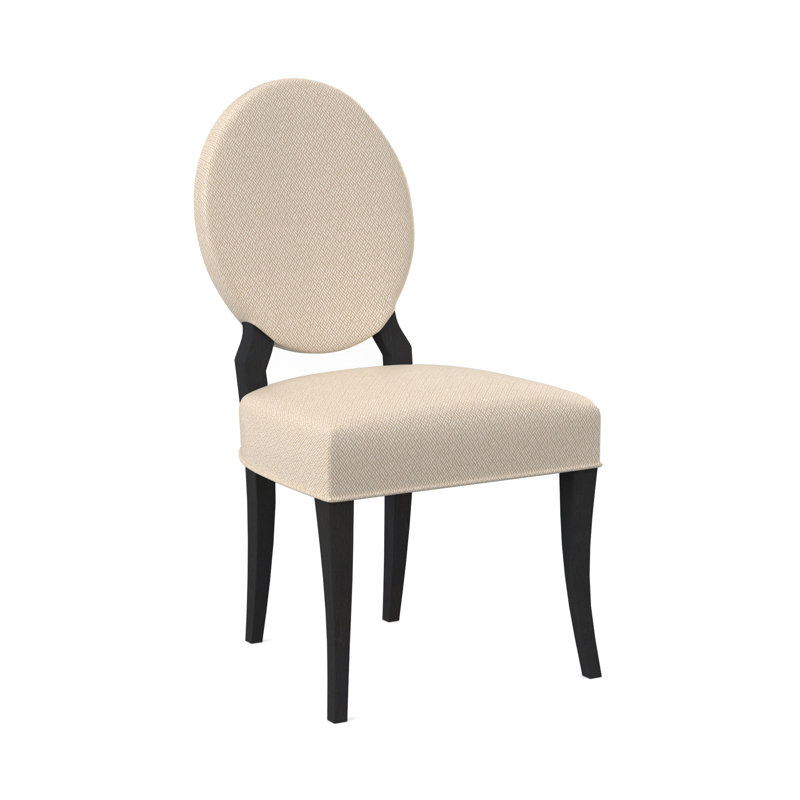 Cameo Dining Chair, Espresso, Filigree Ivory 100% Polyester