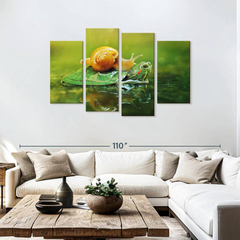 Brampt Snail On Turtle, 48" H x 75" W
