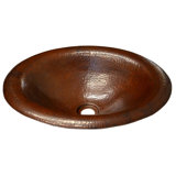 Maestro Metal Oval Drop-In Bathroom Sink
