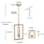 Luminaire suspendu cylindrique 1 lumière
