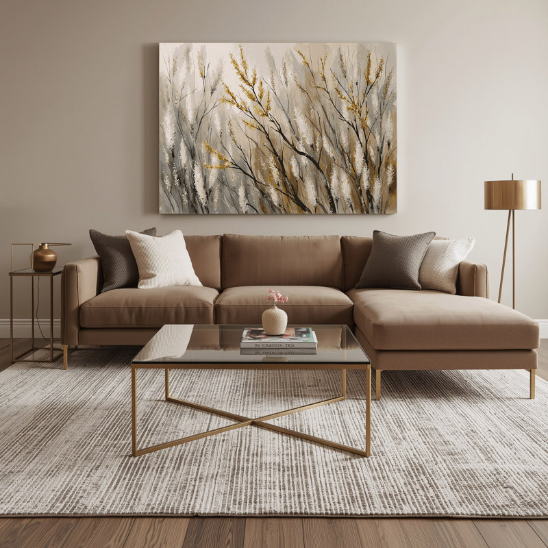 Art mural sur toile Botanical Catkin Branches, H 11 po x l 14 po