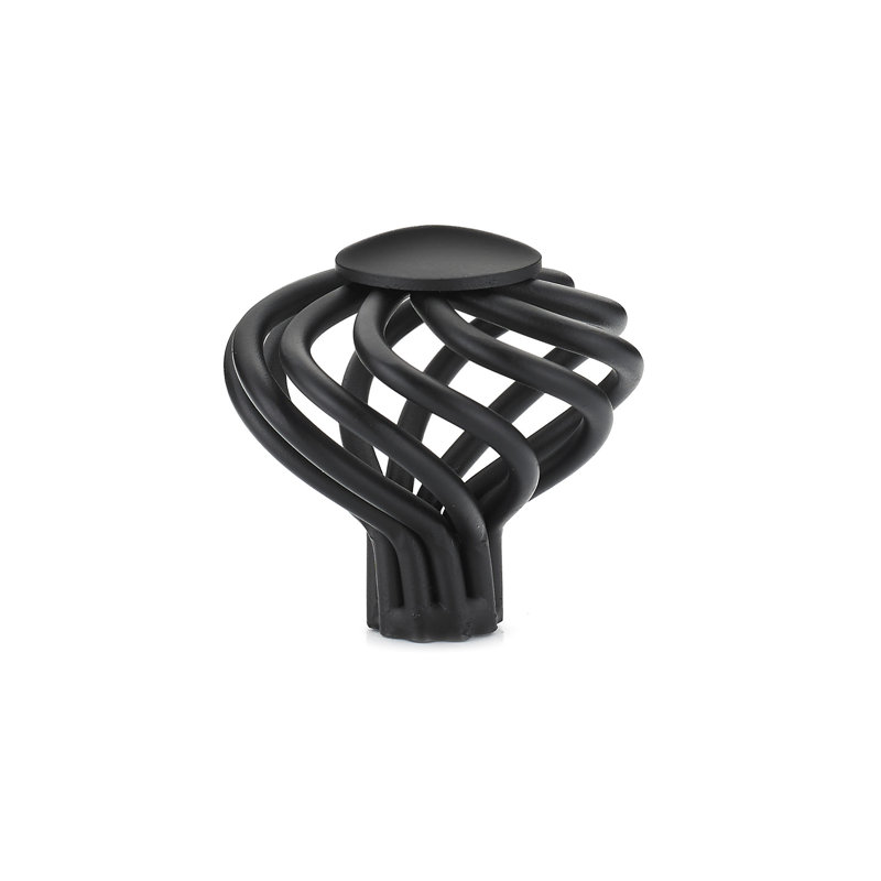 Expression 1 1/2" Diameter Mushroom Knob, Matte Black