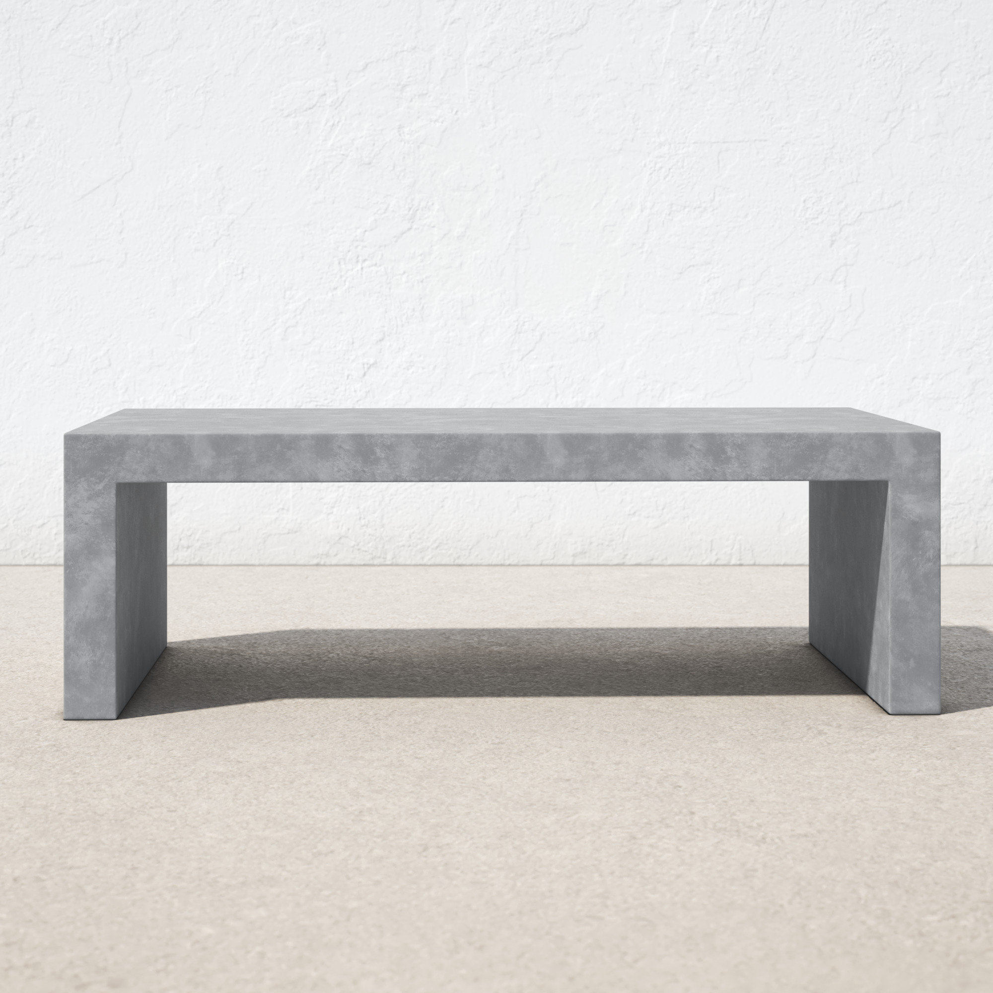 Lionel Stone Outdoor Coffee Table, 28" W x 50" L x 18" H