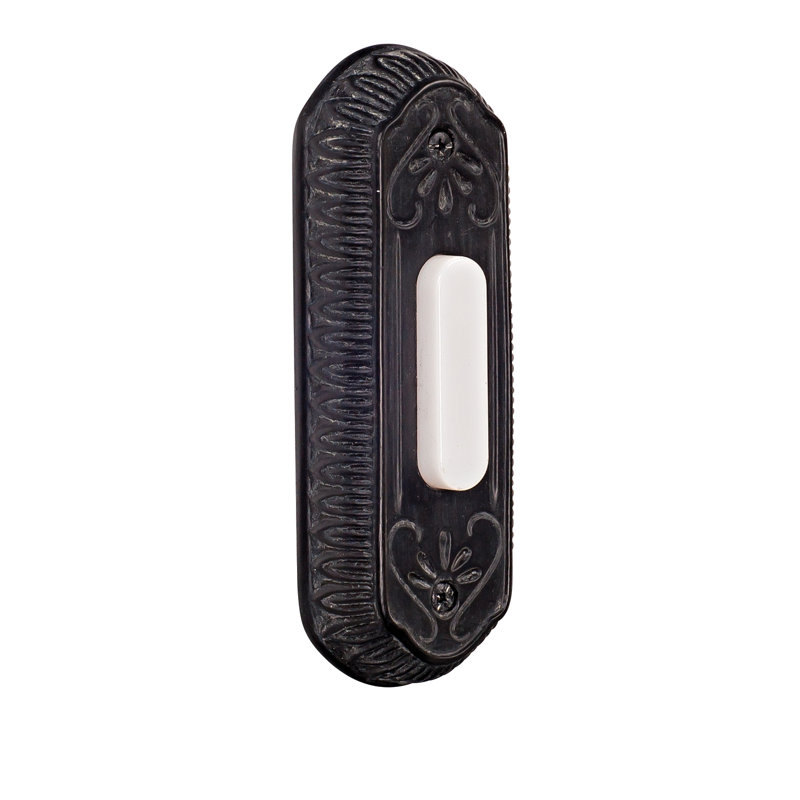 Surface Mounted Push Button in Weathered Black