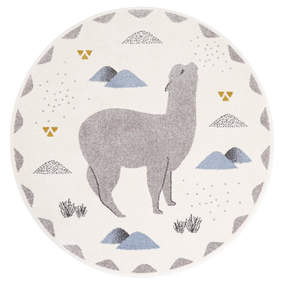 Cockrell Tufted Beige/Grey/Blue Rug