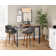 Lakyia Swivel Upholstered Counter Stool
