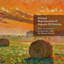 Toile, art mural, coucher de soleil vibrant, balles de foin, paysage impressionniste, 18 po x 24 po, ton chaud campagne pour chambre à coucher, couloir-131075885