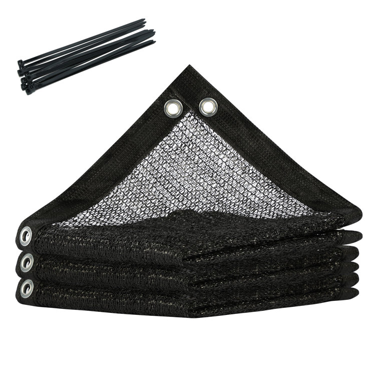 Toile d'ombrage noire 30% avec protection UV et œillets renforcés Royal Shade_2