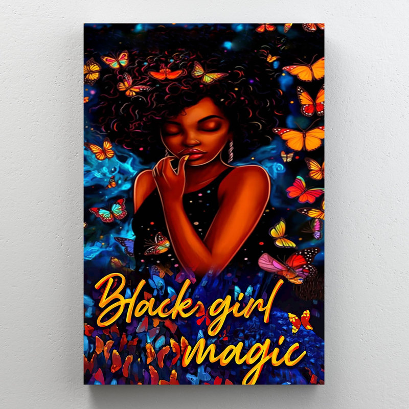 «Black Girl Magic», impression sur toile tendue, H 36 po x l 24 po x P 1,25 po