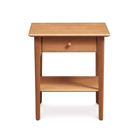 Sarah 1 - Drawer Solid Wood Nightstand, 24", Natural Cherry