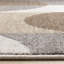 Tapis crème rétro à motif géométrique brun et rétro-379724331
