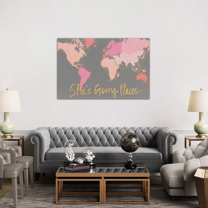 She's Going Places by Elizabeth Medley - Print on Canvas, 101.6 cm H x 66.04 cm W x 1.91 cm D, No Frame