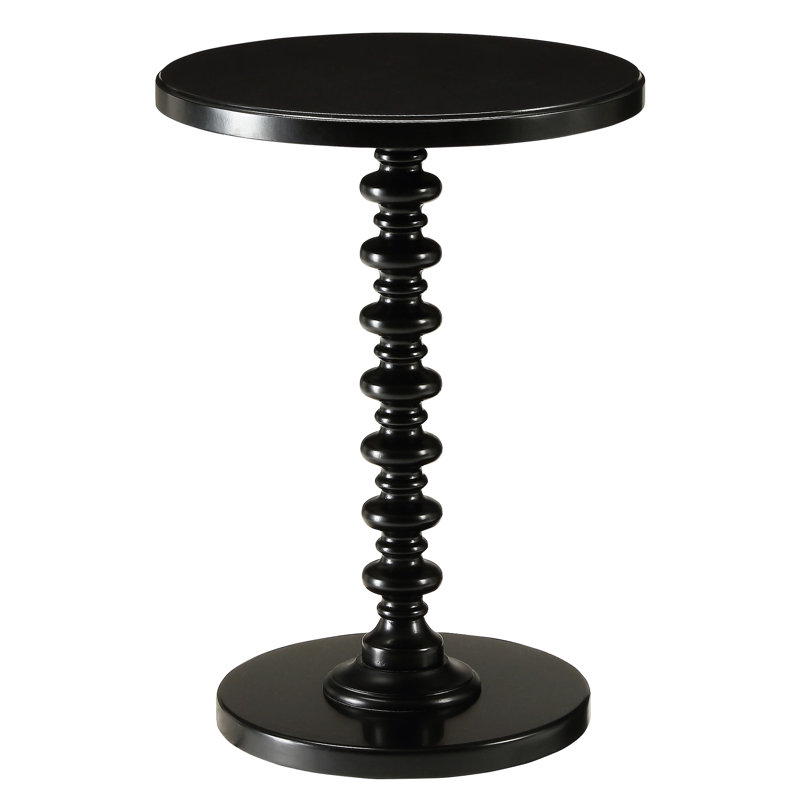 Table ronde noire pour le bureau et la maison fonctionnelle