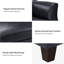 Canapé en cuir véritable 81,5 po Ashantae-104346076