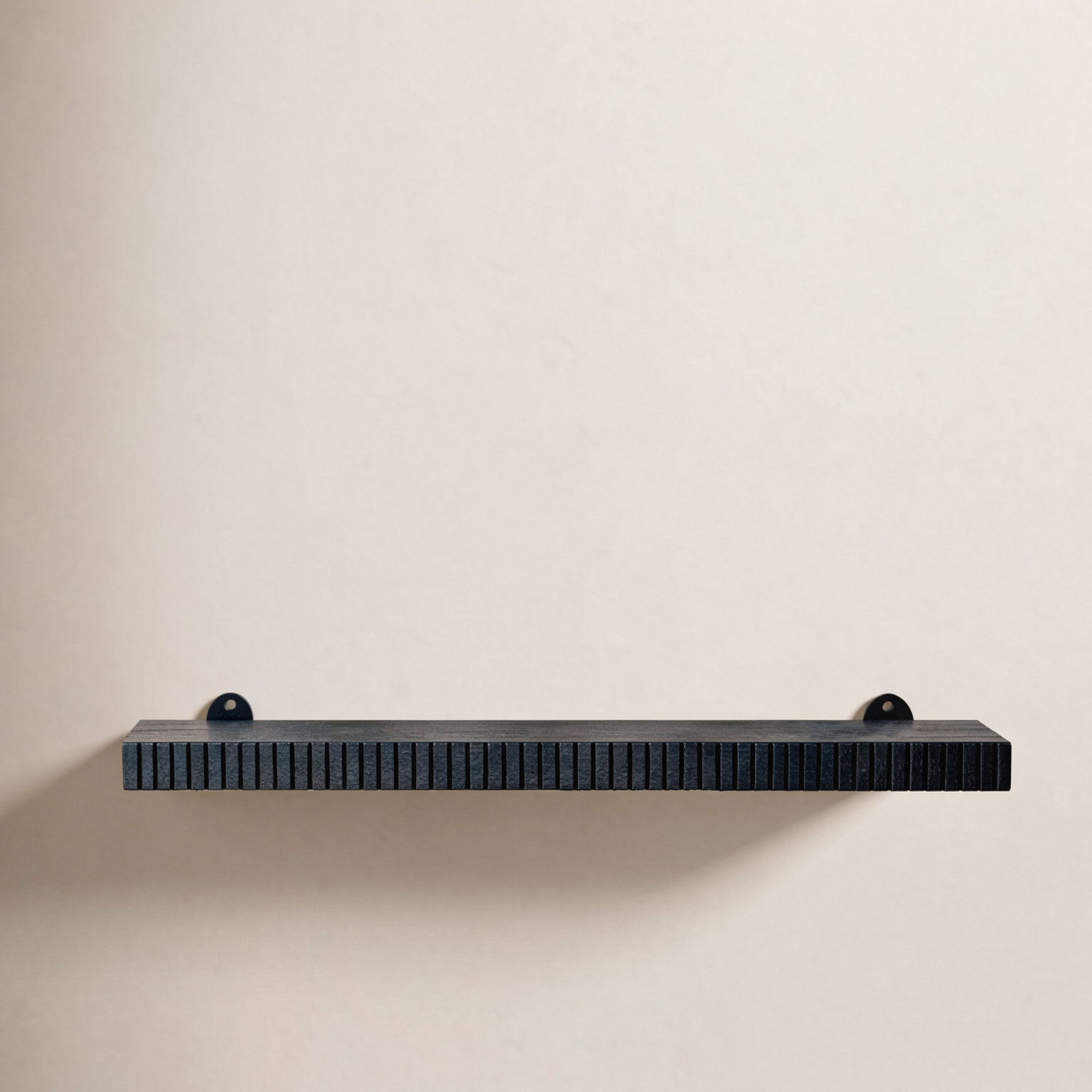Urbana 36" Solid Wood Floating Shelf, 1.5" H x 24" W x 8" D, Black