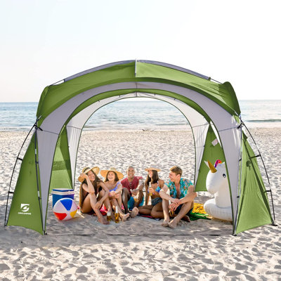 Abri de soleil pour tente de plage 12 x 12 pi pour le camping ou la cour arrière