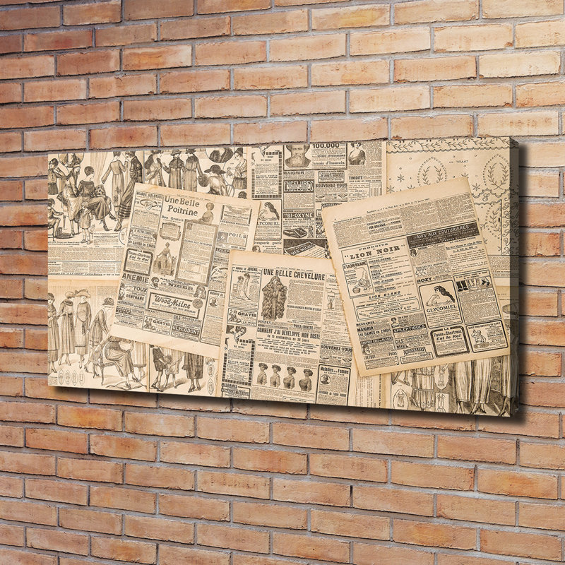 The Old Newspaper - Wrapped Canvas Print