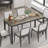 Driggers Rectangular with Steel Base Dining Table-1590395611-1590395612-1590395609