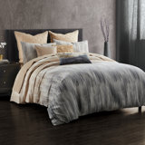 Donna Karan Home Ember Duvet Charcoal