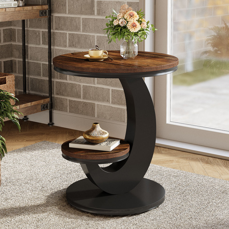 End Table, Rustic Brown