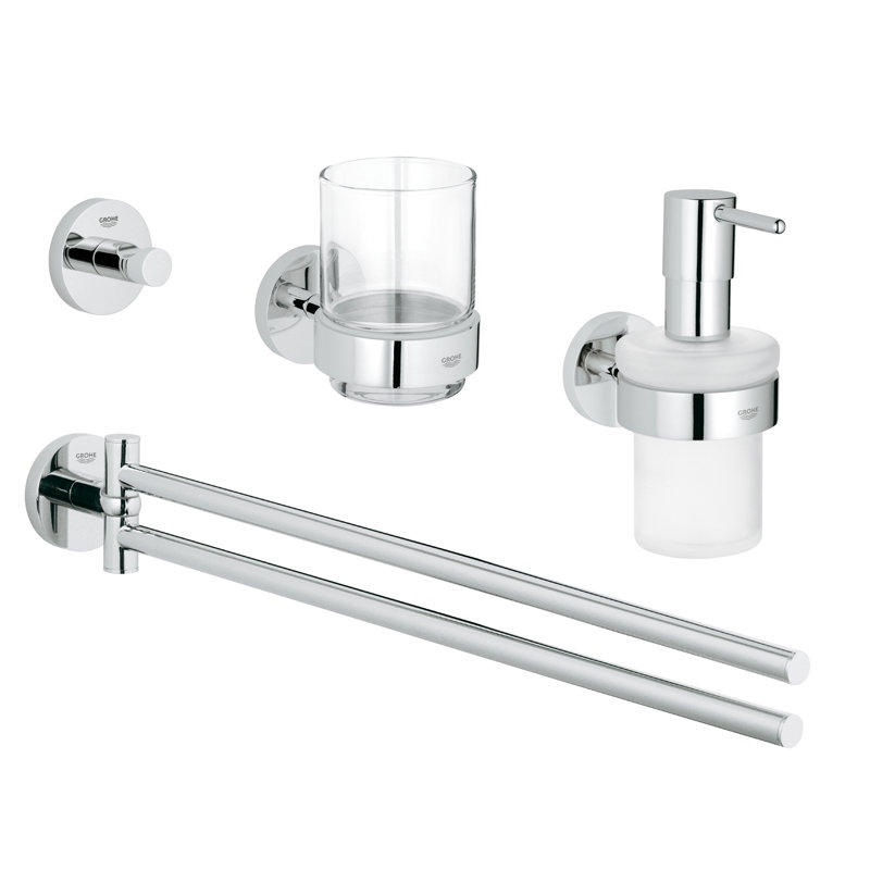 Essentials 4 Piece Bathroom Hardware Set