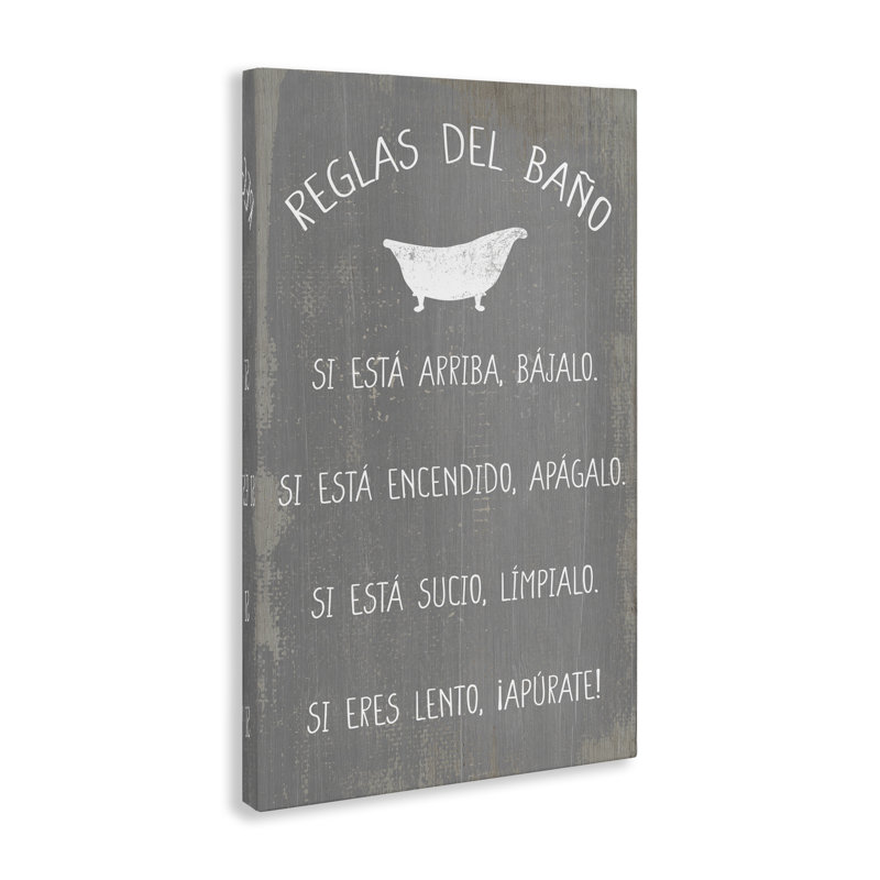Art mural sur toile "Re Douglas Del Bao con Bañera" par Lil 'Rue, H 45 po x l 30 po